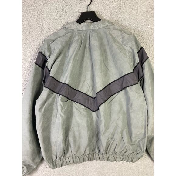 U.S. Army PT Jacket Skilcraft IPFU Reflective Windbreaker Size M‎ Gray - Picture 9 of 9